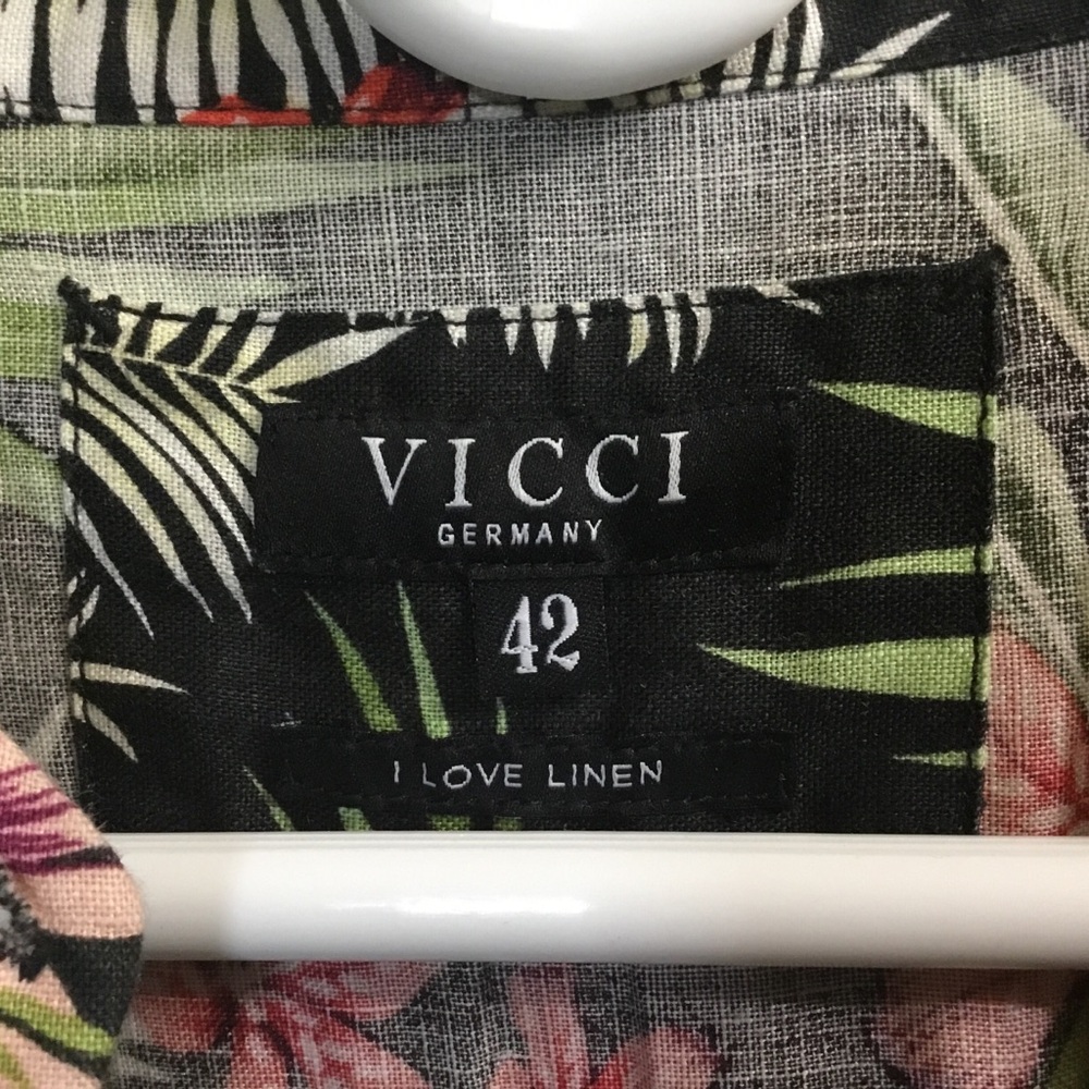 VICCI Germany 🇩🇪 100% linen tropical tunic dress - Picture 15 of 16